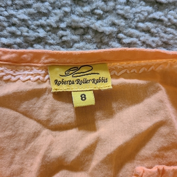 Roberta Roller Rabbit Size 8 Girls Embroidered Swim Cover Tunic - Picture 2 of 5